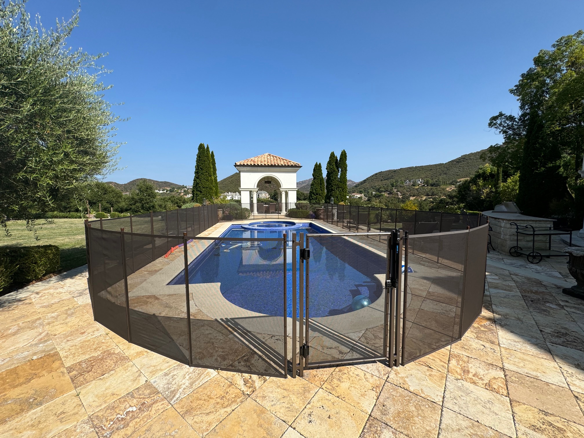 Pool fence installation